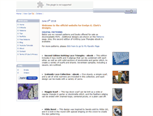 Tablet Screenshot of evelynclarkdesigns.com